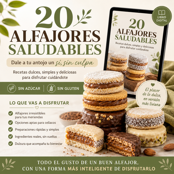 Alfajores sin azucar ni gluten - 20 recetas